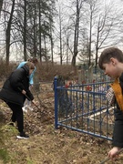 Акция "Память " по уборке и благоустройству воинских захоронений в д.Верхмень, д.Шипяны, д.Студенка.