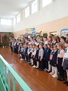 24.03.2023 г. Торжественная линейка, посвящённая окончанию третьей учебной четверти