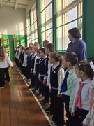 Торжественная линейка, посвященная окончанию 3-й четверти 2025/2026 учебного года