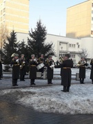 Возложение цветов к памятному знаку Д.Б.Гвишиани