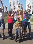 Весёлые старты на роликах для детей