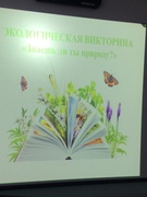 СУББОТА ПРИГЛАШАЕТ. "Экологическая викторина "Знаешь ли ты природу?"