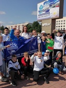 СДЮШОР "Олимп" ППО ОАО "Измеритель" приняли участие в праздничном параде, посвященном  67 летию г.Новополоцка.