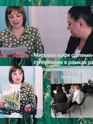 Участие в мировом кафе с элементами супервизии по теме "Особенности медиации и роль медиатора при решении споров и профилактике конфликтов" в рамках работы районного ресурсного центра 13 мая 2025
