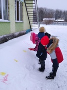 Рисуем на снегу