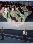 Премьера фильма Григория Азаренка "Душа защитника". 9 Б класс. ВПК "Гранит"