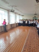 Линейка, посвящённая окончанию 1 четверти