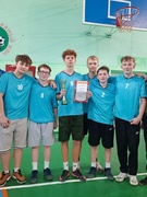 Победа в районных соревнованиях по баскетболу среди юношей