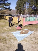 НАВЕДЕНИЕ ПОРЯДКА НА ЗЕМЛЕ. Уборка гражданских кладбищ д.Бронислав. Воинское захоронение в д.Вильча