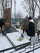 Посещение братской могилы в деревне Бибики.