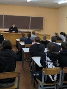 Профилактическую беседу с учащимися в рамках единого школьного дня провел начальник ИДН Никитин В.К.