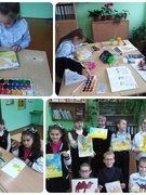 7 октября в 4 классе прошёл урок изобразительного искусства по теме "Верблюд в пустыне"