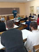 Профилактическую беседу по пожарной безопасности с учащимися провел инспектор РОЧС Хацулев А.А.