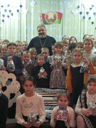 Встреча с настоятелем храма Рождества Пресвятой Богородицы д. Козье иереем Виктором Зинкевичем в рамках акции "Наши дети" (10.01.2025)