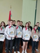 Торжественная линейка, посвящённая Дню Конституции Республики Беларусь.