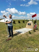Уборка на памятном месте «НАШЕ ПОЛЕ» в близи аг.Новоселки.