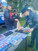 С воспитанниками была проведена беседа на тему: "Правила пожарной безопасности."