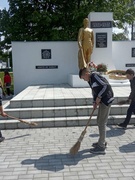 Уборка памятника в аг.Репля