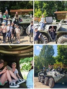 Наши будни лагеря «Орлёнок» в государственном учреждении образования «Зябровская средняя школа» Гомельского района. Учащимся показали военную технику на площади в п.Зябровка, все учащиеся с интересом рассмотрели и изучили военную технику со всех сторон