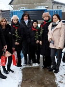 Фотоотчет поздравления узницы Анны Григорьевны Дегтяренко с юбилеем