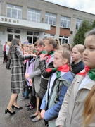 Митинг, посвящённый Ольге Соломовой. Приём впионеры