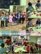 Конструирование «Снеговик». Старшая группа