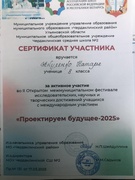 Сертификаты участников