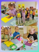 Аппликация в старшей группе "Цветок в горшке"