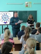 Профилактическую беседу в рамках акции "Молодёжь за безопасность" для учащихся 5-9 классов провели инспектора СПиВО и РЭГИ