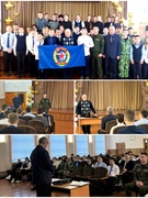 Тематическая встреча в рамках месячника оборонно-патриотической и спортивной работы, посвящённого Дню защитников Отечества и Вооруженных Сил, Дню образования ДОАСААФ Республики Беларусь. 12.02.2025