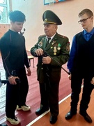 Встреча учащихся с председателем совета общественного объединения районной организации Белорусского союза офицеров Масловым С.И.