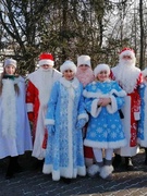 Участие в параде Дедов морозов и Снегурочек!