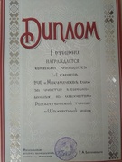 1 место в районном соревновании по шахматам