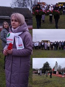 Участие в областной патриотической акции "Я за тебя сердцем, Беларусь"