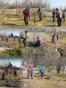 22.03.2025 коллектив ГУО "Хлупинская базовая школа" принял участие в областном субботнике