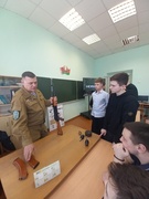 Встреча с председателем Речицкой районной организационной структуры «Ветераны военной разведки» гвардии старшиной в отставке Виктором Гериловичем в рамках Дня памяти воинов-интернационалистов.