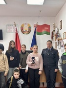 27 марта учащиеся 7 «Б» класса побывали на профэкскурсии в Житковичском РОВД