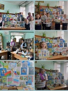 Посещение книжной выставки-вернисажа в филиале "Млынокский культурно-спортивный центр" "Под небом единым: литературный мост" в рамках ГПД (03.04.2026)