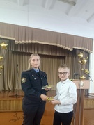 Встреча учащихся 5-7 классов с инспектором ДПС ГАИ Петриковского РОВД