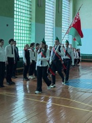 Торжественная линейка, посвященная окончанию 3 четверти