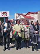 Коллектив и учащиеся приняли участие в открытии ДОСКИ ПОЧЕТА 2 мая