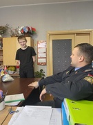 Встреча с инспектором ИДН Поставского РОВД Чернявским И.В