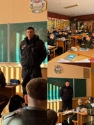 Единый школьный день с инспектором ИДН Новиком Д. И.