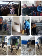 А учащиеся 7-9 классов провели субботнее утро с пользой, оказав помощь пенсионеру в уборке двора, в заготовке дров.