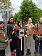 Участие в торжественном митинге коллектива школы искусств