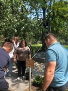 05.06.2025 Учащиеся  Милошевичской  средней  школы  высадили аллею " Памяти" у памятника " Жертвам фашизма"