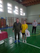 Награждение победителей районных соревнований по волейболу среди женщин 2024