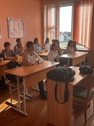 Встреча учащихся и инспектора инспекции по делам несовершеннолетних Лельчицкого РОВД, Пискун С.В.