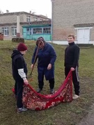 Уборка школьного двора