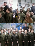 Экскурсия в ДОСААФ, музейная комната погибших и освободивших г. Калинковичи в годы ВОВ.